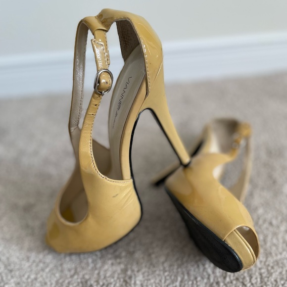 Nude Open Toe Pumps - Picture 7 of 7